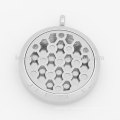 Fashion design round hole locket,stainless steel wholesale locket,medium perfume locket